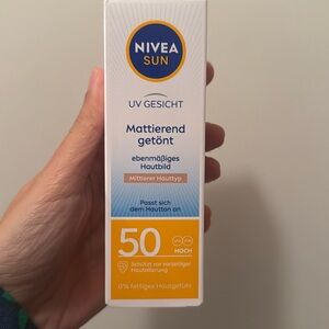 Nivea Tinted Sunscreen for Face from Germany 50SPF